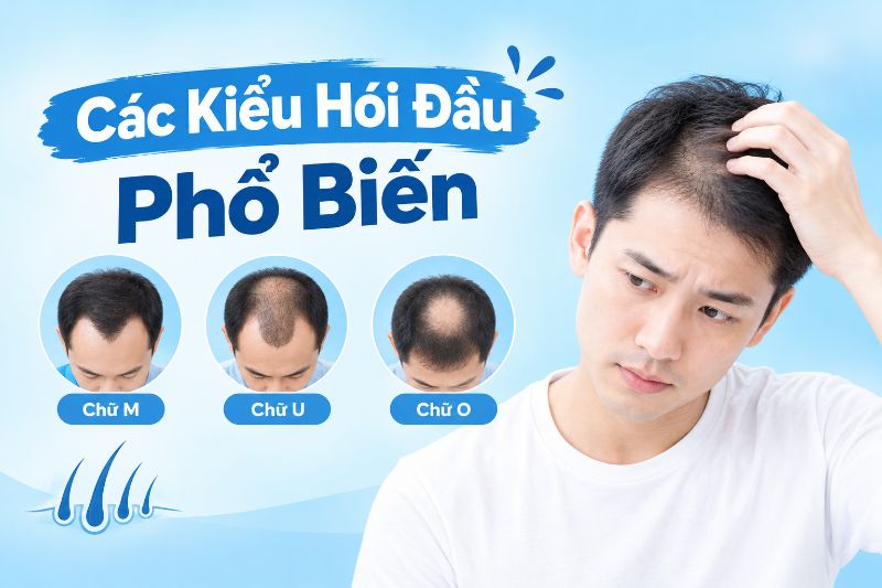 các kiểu hói đầu phổ biến 