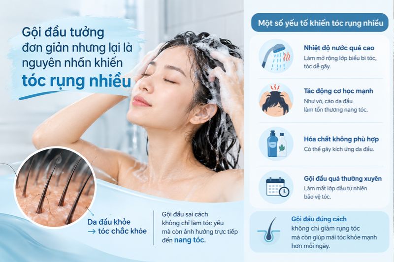 gội đầu tưởng đơn giản 