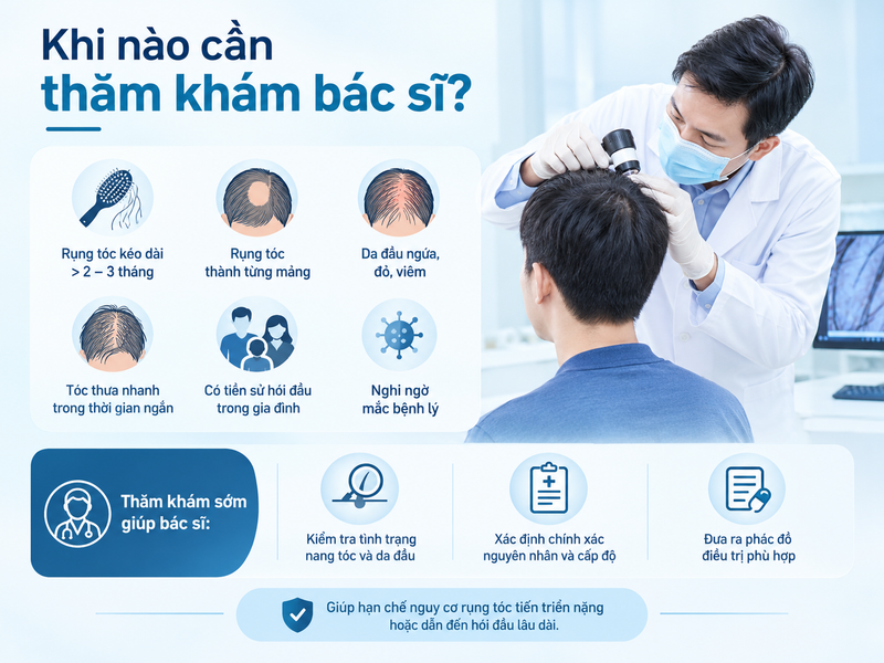 Khi nào cần thăm khám bác sĩ?