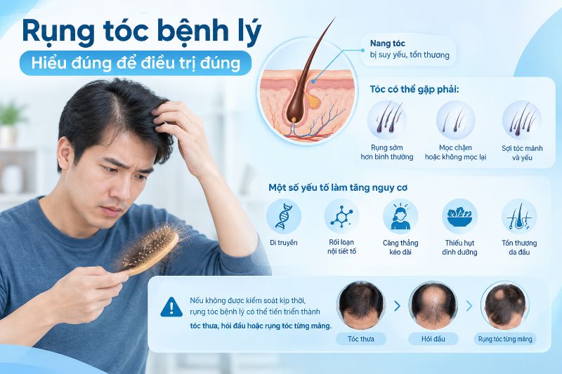 rụng tóc bệnh lí