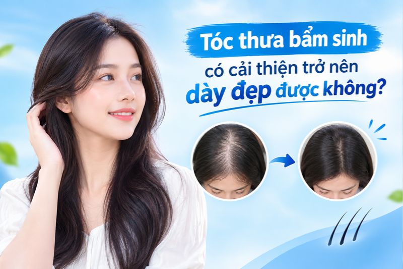 tóc thưa bẩm sinh có cải thiện nên dày đẹp được không