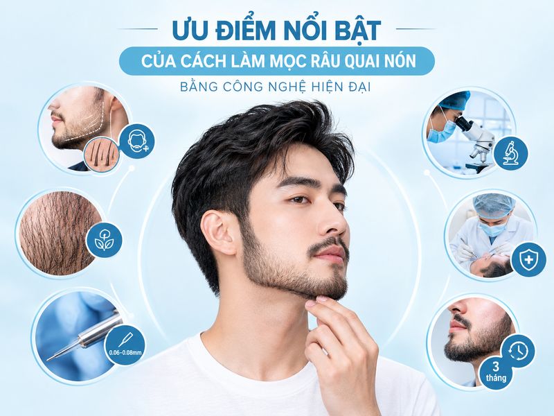 ưu điểm nổi bật cách làm mọc râu quai nón 